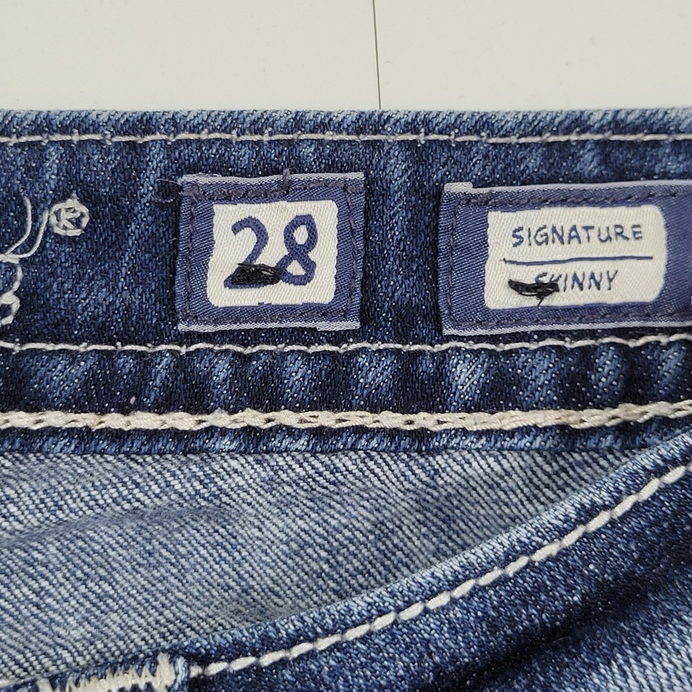 Miss Me Women's Jeans Signature Skinny Size 28x33 Blue - Picture 8 of 10